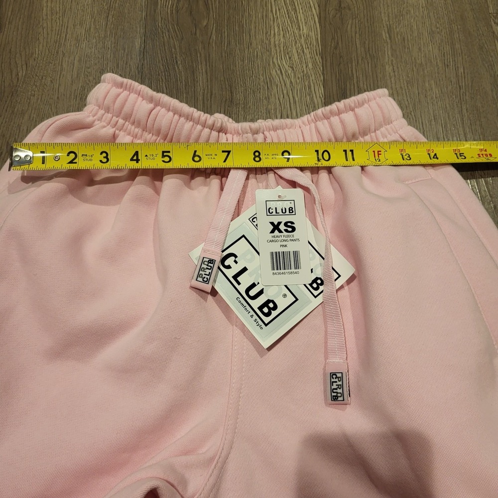 Pro Club Women's Heavy Fleece Cargo Long Pants Pink Size Extra Small- Brand-new! - Picture 10 of 10